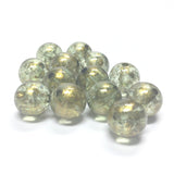 8MM Green "Gold Lace" Bead (144 pieces)