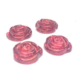 17MM Ruby "Gold Lace" Rose Cab (24 pieces)
