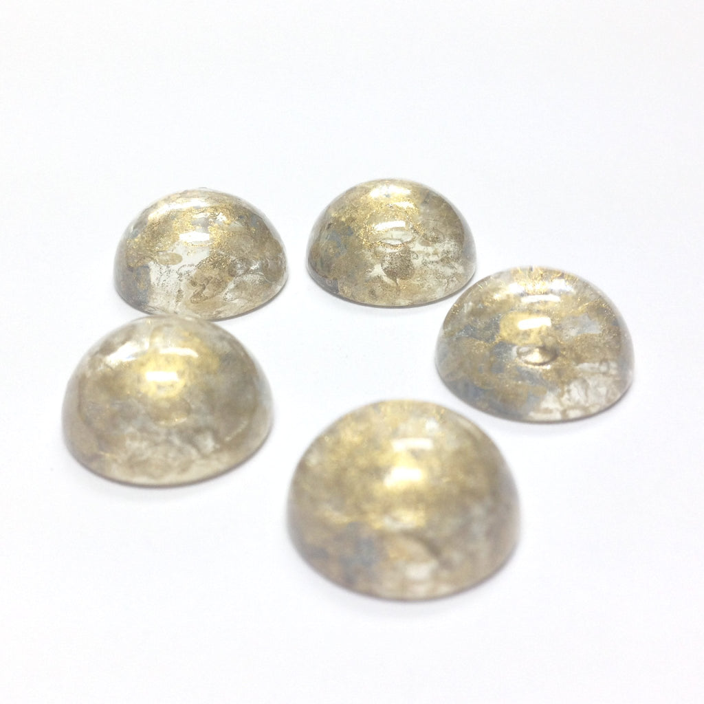 10MM Crystal "Gold Lace" Cab (72 pieces)