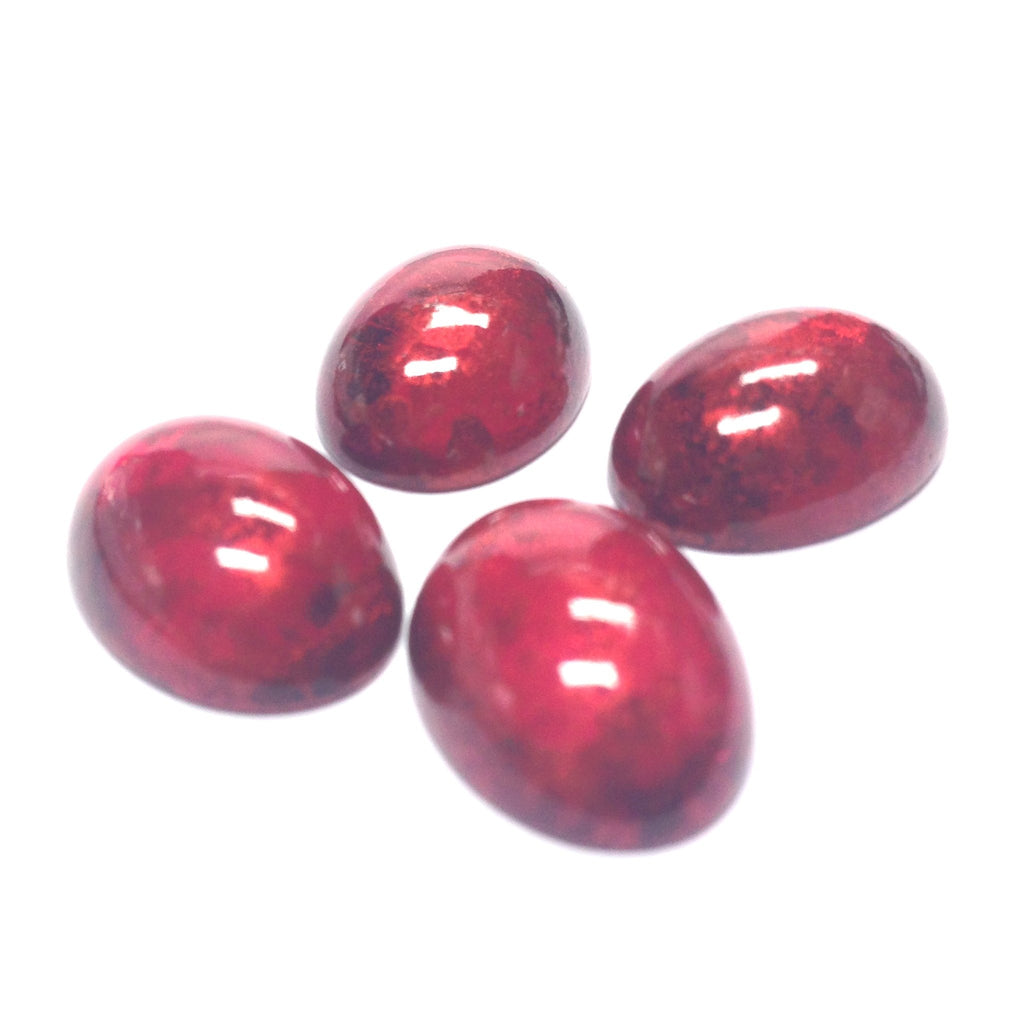 18X13MM Ruby "Gold Lace" Cab (24 pieces)