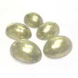 18X13MM Yellow"Silver Lace" Cab (24 pieces)