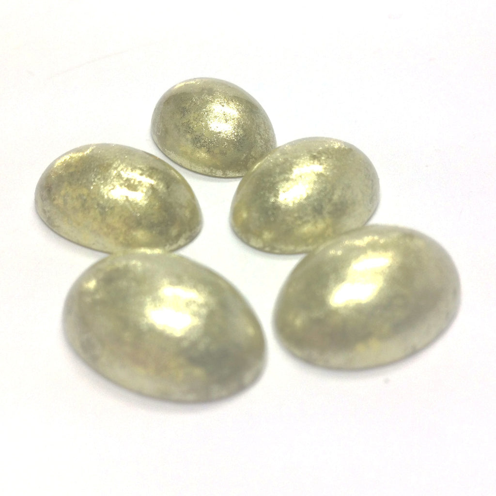 14X10MM Yellow"Silver Lace" Cab (36 pieces)