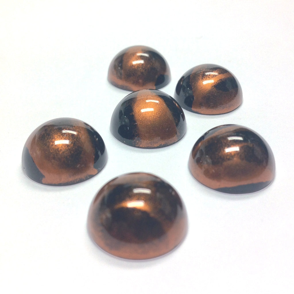 14MM Black/Copper "Striate" Cab (24 pieces)