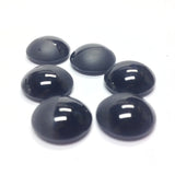 10MM Black Mat & Shiny Round Cab (24 pieces)