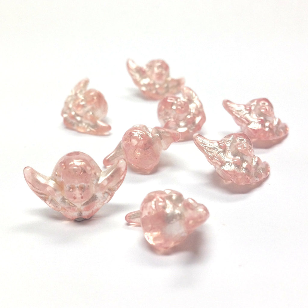 11X17MM Pink "Halo" Angel Bead (36 pieces)