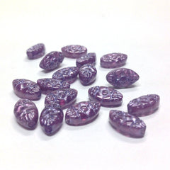 11X6.5MM Lilac "Halo" Oval Bead (72 pieces)