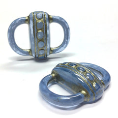33MM "Stonewashed" Blue/Gold Link (6 pieces)