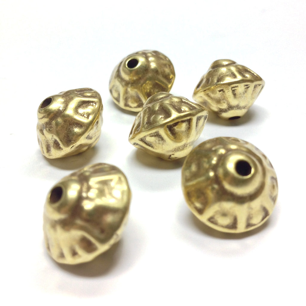 14X12MM Ant.Gold Pyramid Bead (24 pieces)