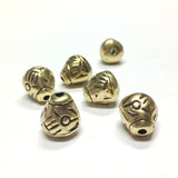 11X12MM Antique Gold Pear Bead (36 pieces)