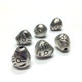 11X12MM Antique Silver Pear Beads (36 pieces)