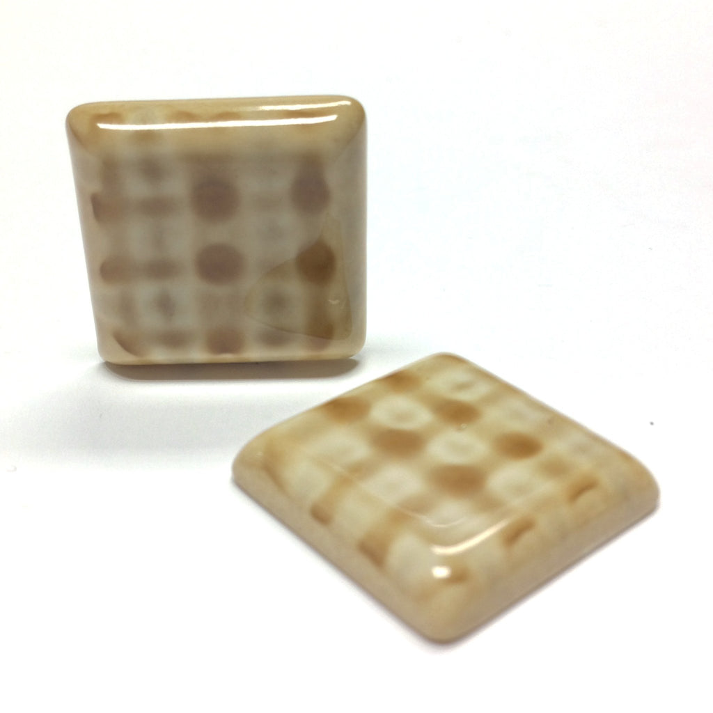 22MM Beige "Plaid" Square Cab (6 pieces)