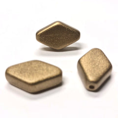 14X24MM Gold "Voile" Diamond Bead (6 pieces)