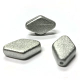 14X24MM Silver "Voile" Diamond Bead (6 pieces)
