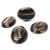 25X18MM "Parquet" Oval Cab (6 pieces)