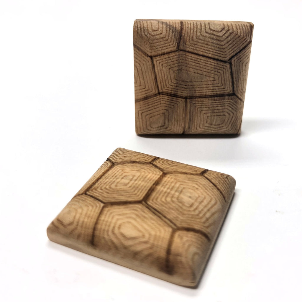 25MM "Legno Shell" Wood Square Cab (6 pieces)