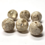 14MM "Sand Resin" Round Beads (12 pieces)