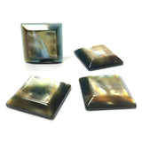 15MM Beige-Blue "Bora-Bora" Square Cab (6 pieces)