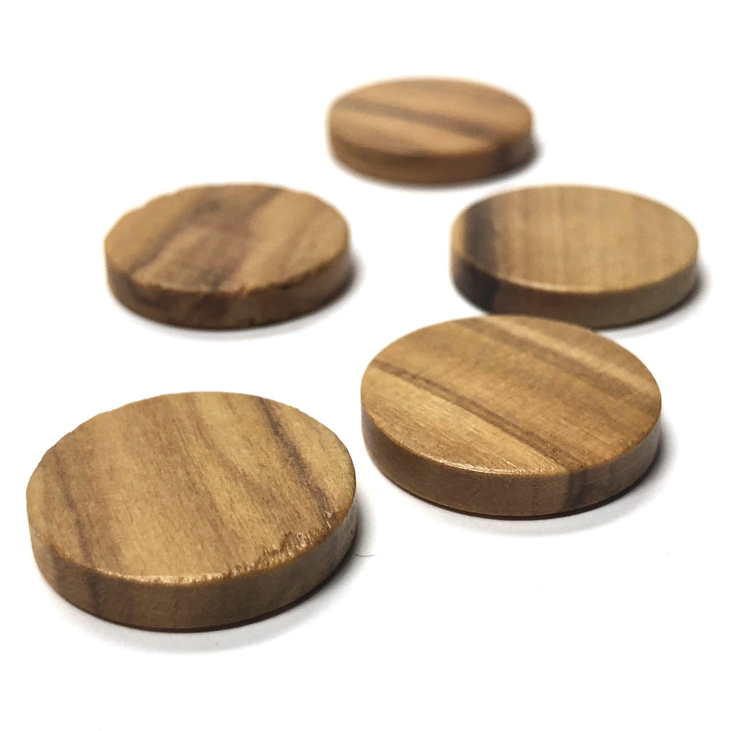 9MM Olivewood Round Cab (12 pieces)