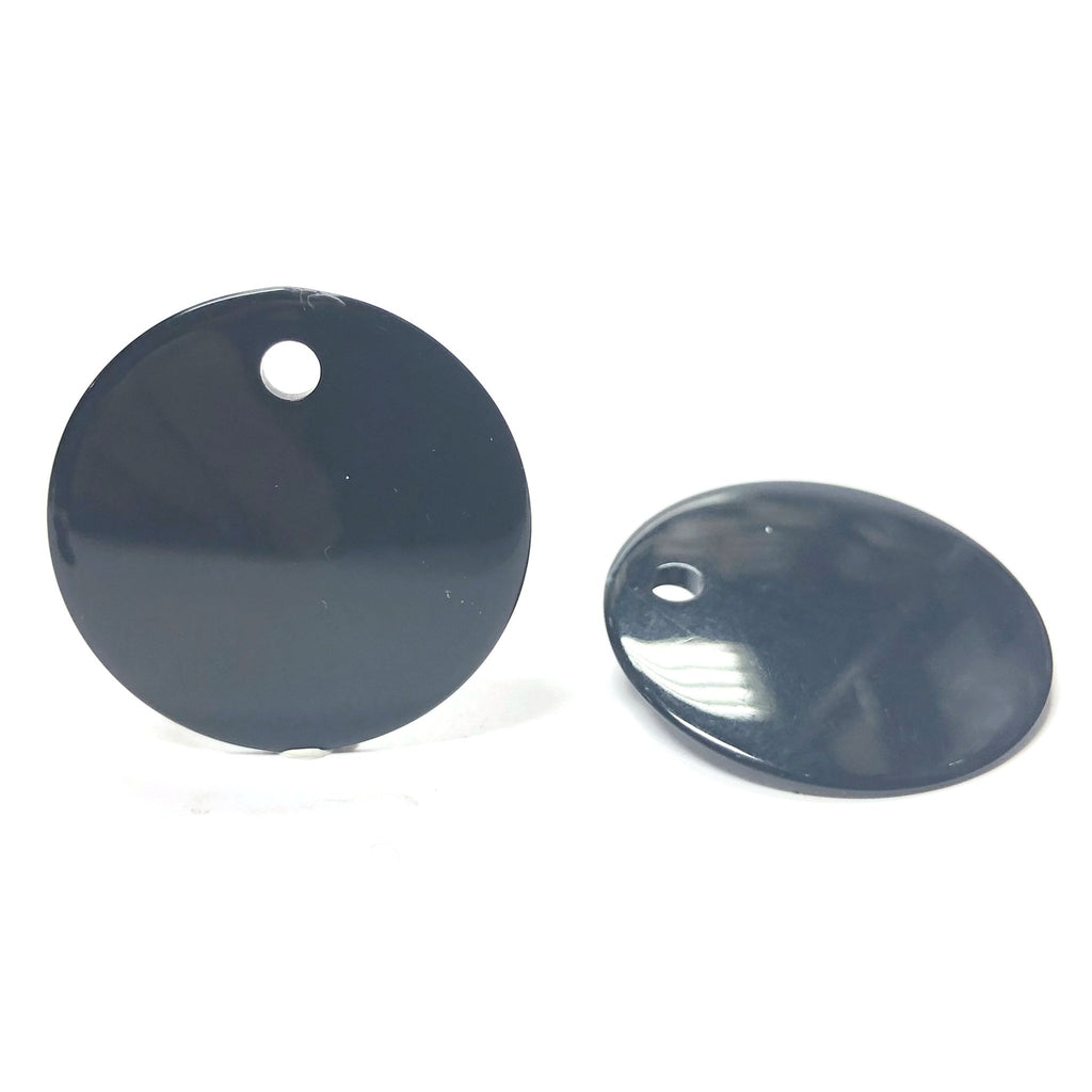 30MM Black Disc Drop (24 pieces)