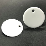 16MM White Disc Drop (72 pieces)