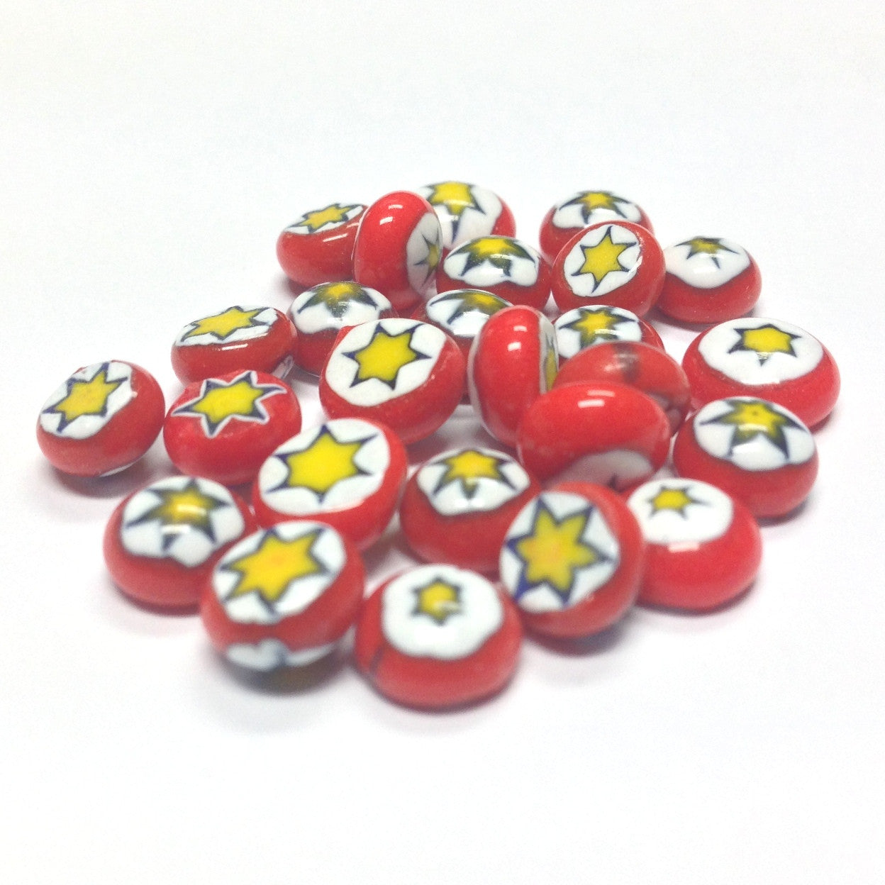Red w/Yellow Glass (72 pieces)