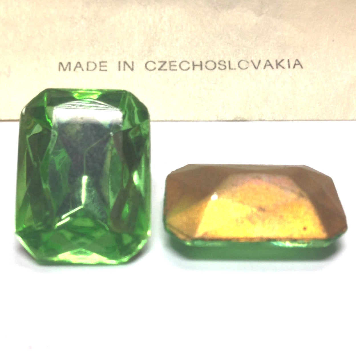 18X13MM Peridot Octagon Stone (12 pieces)