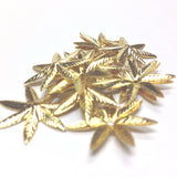 20MM Goldtone Brass 7 Petal Flower (36 pieces)