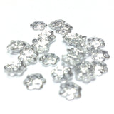 6MM Silvertone Filigree Cap (288 pieces)