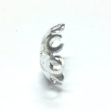 14X5.5MM Silvertone Filigree Cap (36 pieces)