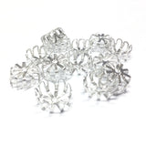 12X5MM Silvertone Filigree Cap (36 pieces)