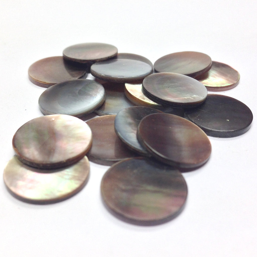 14X1.5MM Black MOP Shell Round Cab (72 pieces)