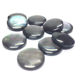 13X2.6MM Black MOP Shell Round Cab (72 pieces)