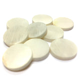 13.5X3MM White MOP Shell Round Cab (72 pieces)