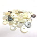 8X1.5MM White MOP Shell Disc Bead (144 pieces)