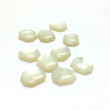 8X7MM White MOP Shell Octagon Cab (144 pieces)