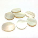 12X10MM White MOP Shell Oval Cab (72 pieces)