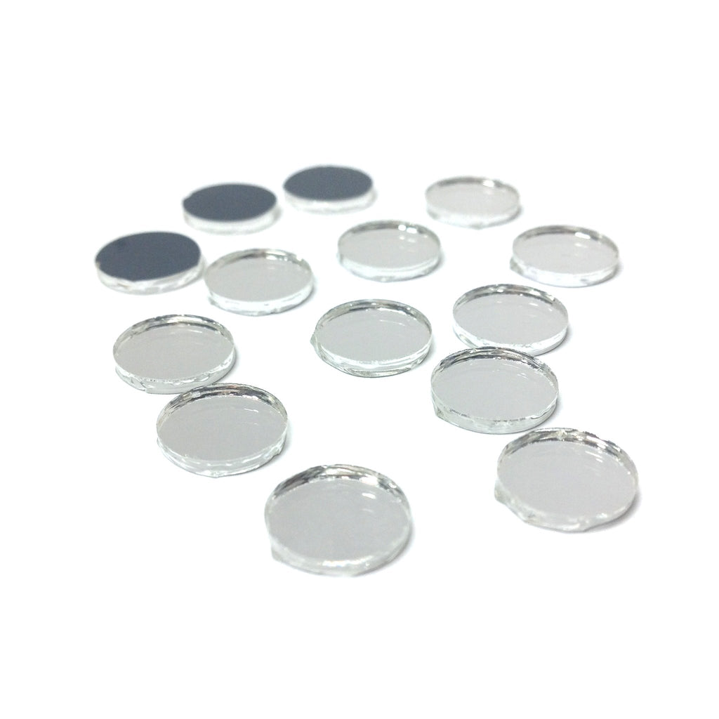 9X1MM Round Glass Mirror (24 Pcs) (24 pieces)